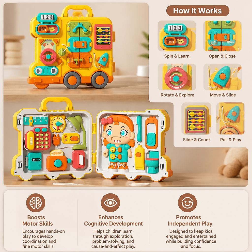 Bus Busy Board Toy