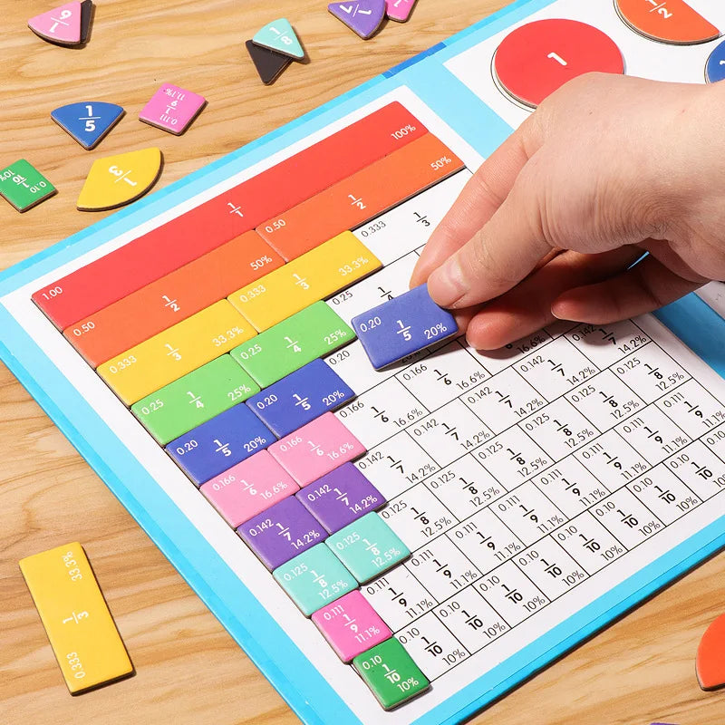 Magnetic Fraction Learning Set – 102 Piece Educational Math Kit