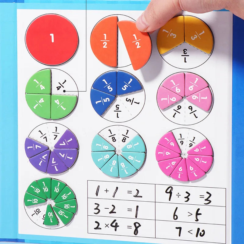 Magnetic Fraction Learning Set – 102 Piece Educational Math Kit