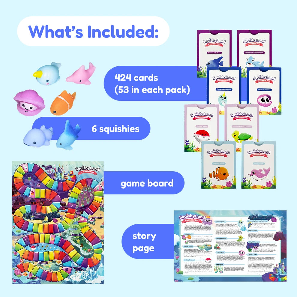 Squishyland – Interactive Phonics & Reading Board Game