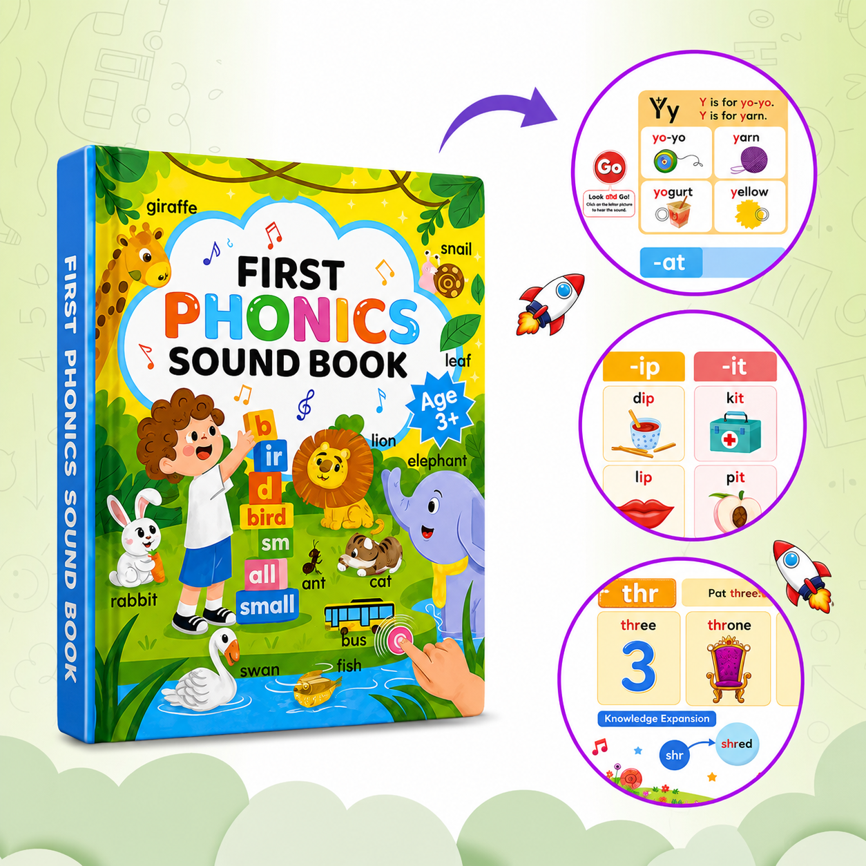 ABC Alphabet & Talking First Phonics Learning Book