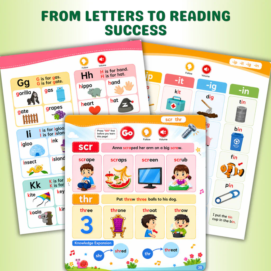 ABC Alphabet & Talking First Phonics Learning Book