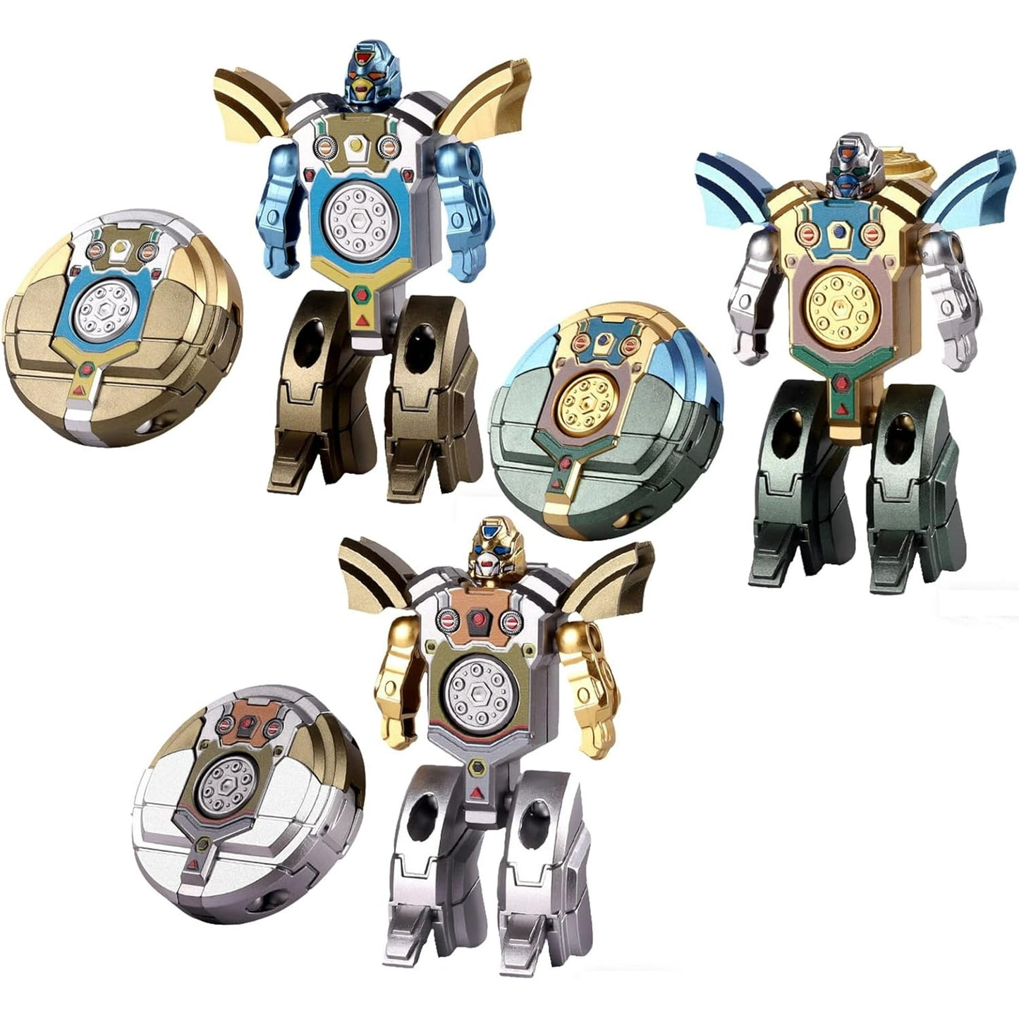 Transforming Gyroscopic Deformation Robot & Fidget Toy ( Set of 3 )