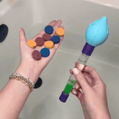 Kids Bath Color Paint Brush Set