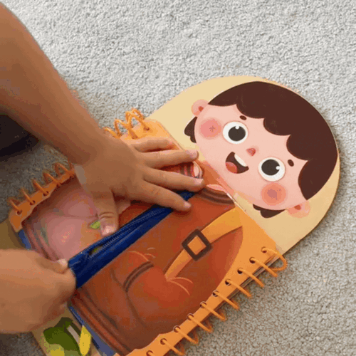 Learning Dress Board – Montessori Life Skills Activity Toy