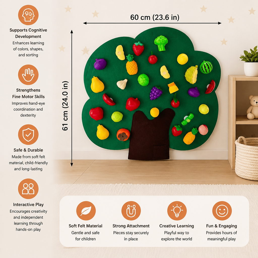 Felt Fruit Tree Activity Board