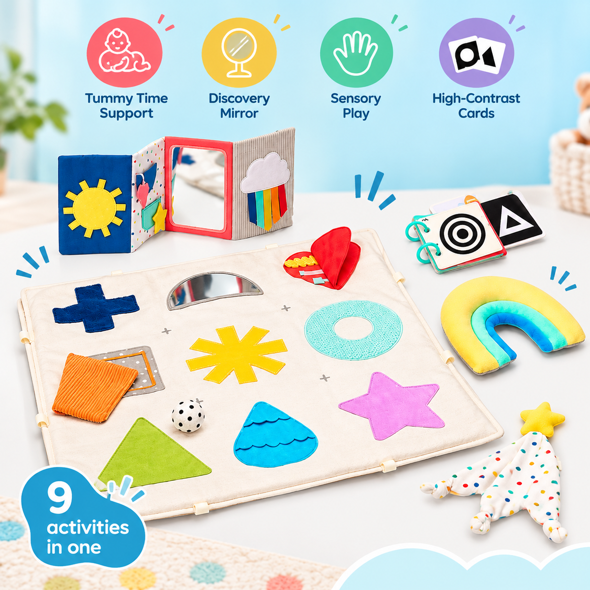 Newborn Tummy Time & Sensory Development Set