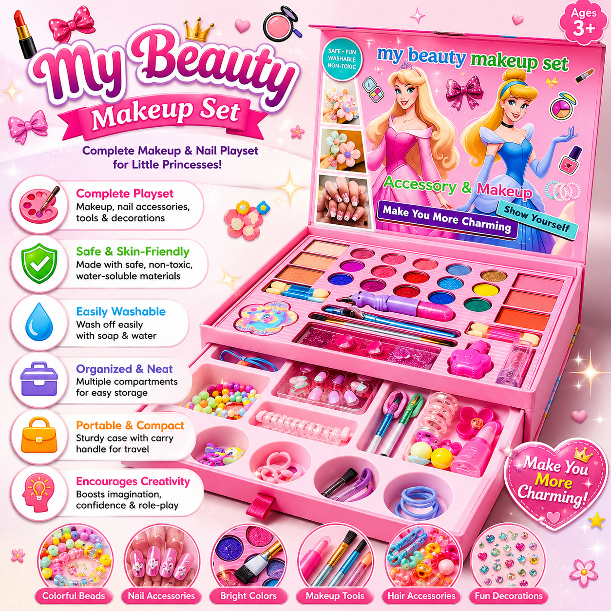 Glam & Glow Beauty Makeup Set