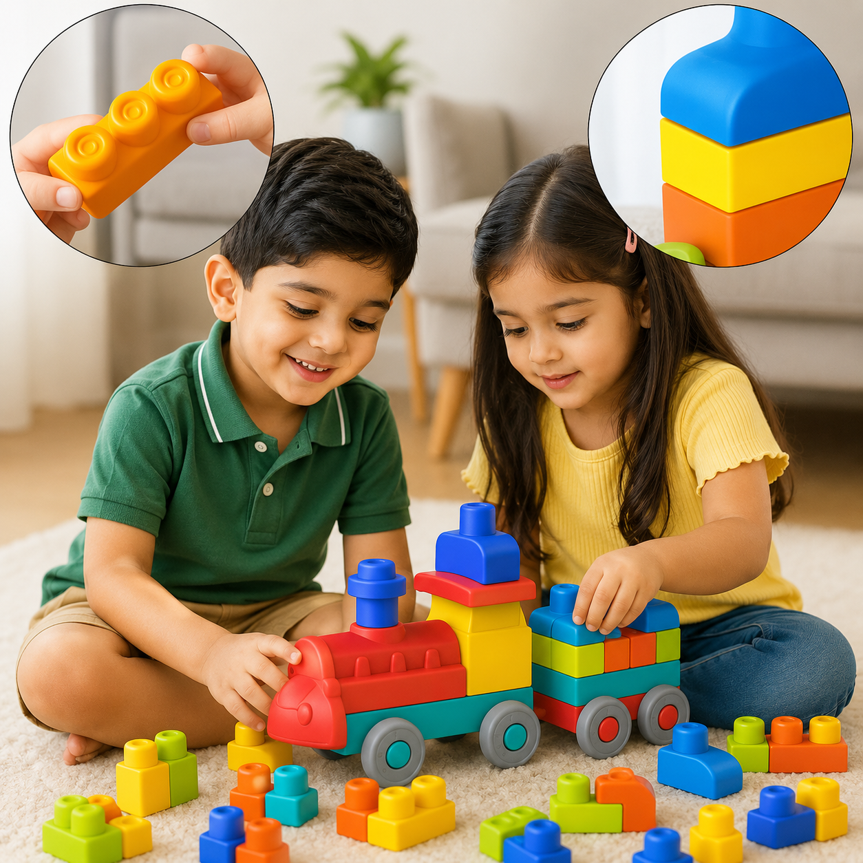 Soft Building Blocks for Kids – Creative Construction & Learning Toy