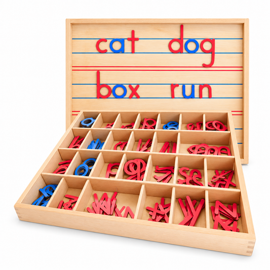 Movable Wooden Alphabet Learning Set