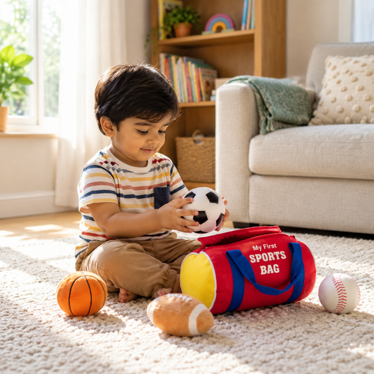 My First Sports Plush Bag Playset