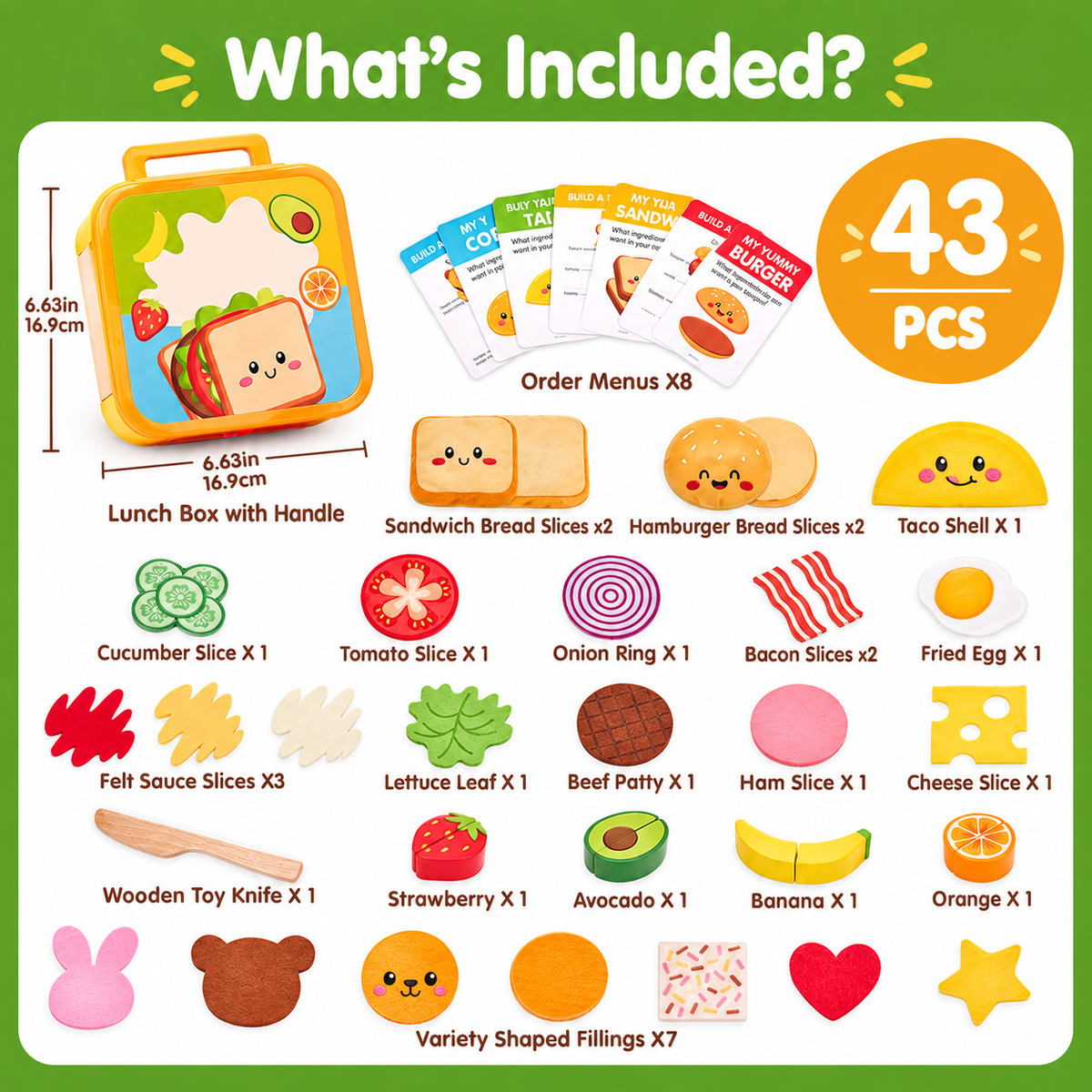 Mini Chef Lunchbox Food Set