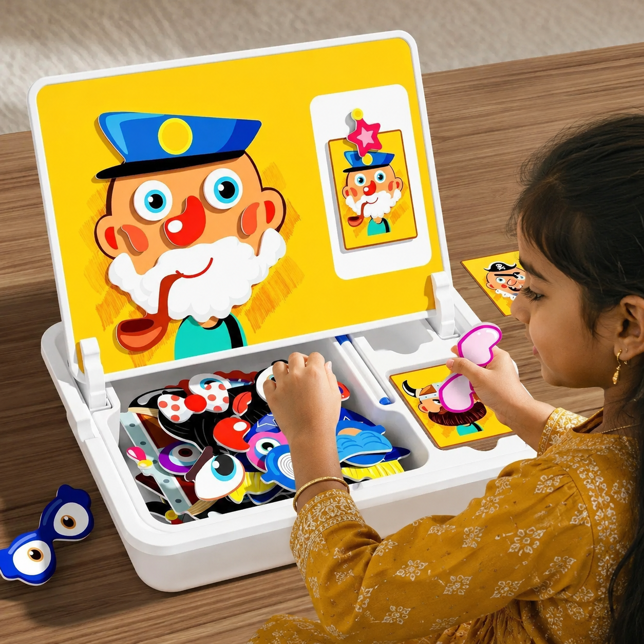 Magnetic Face Puzzle Board