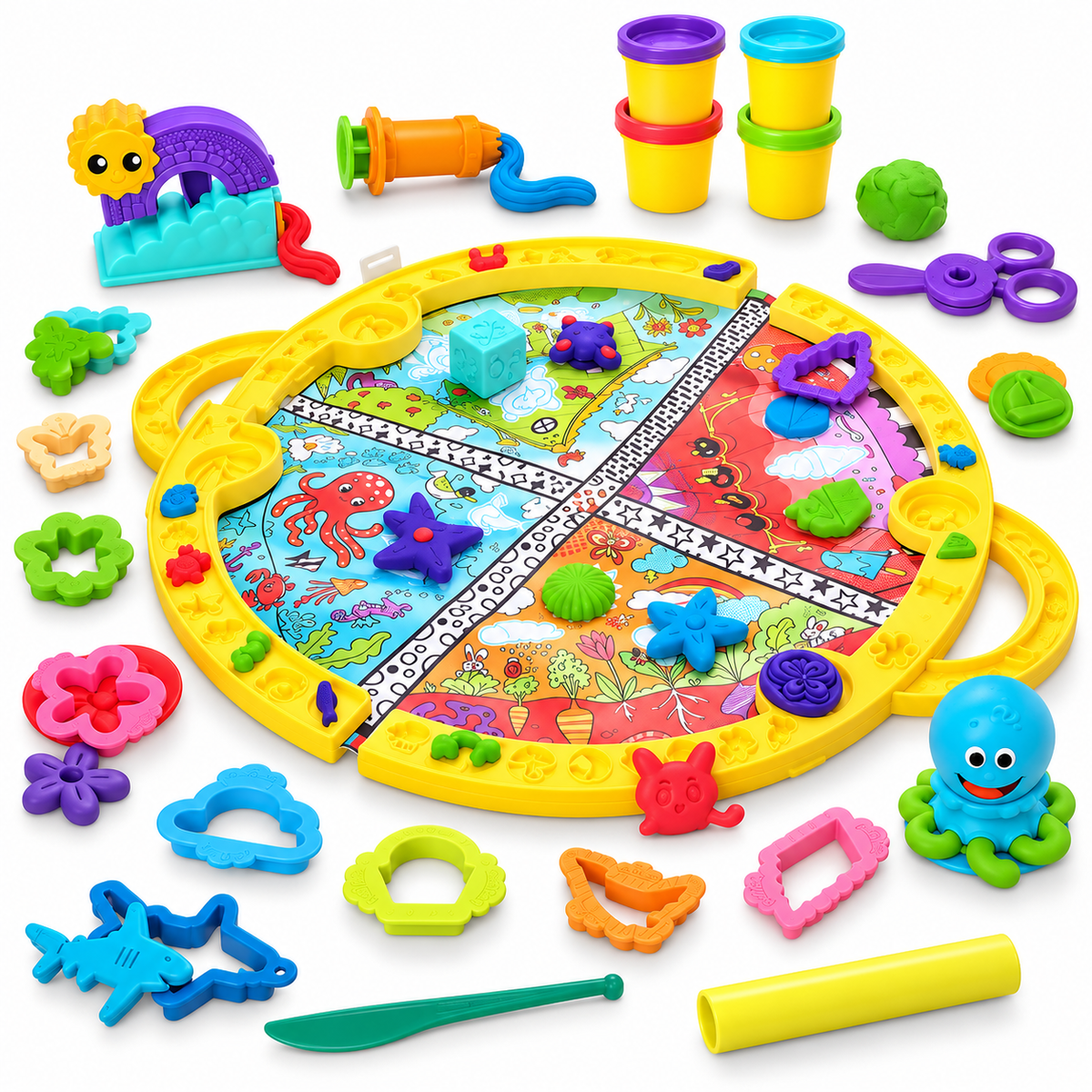 Fold & Go Creative Dough Playmat Set