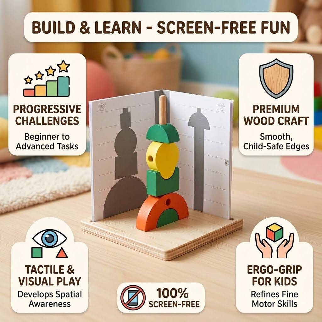 Interactive Educational Wooden Logic Game