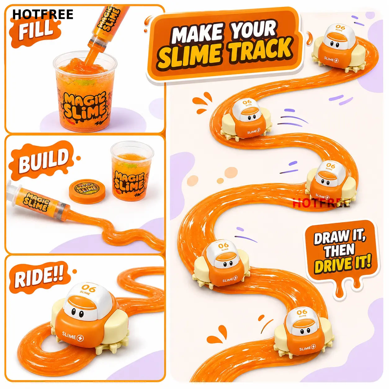 DIY Slime Track Car