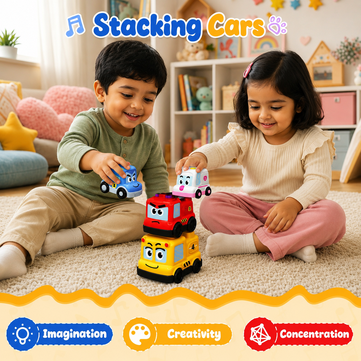 Rescue Buddies 4-in-1 Vehicle Set