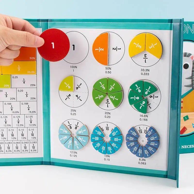 Magnetic Fraction Learning Set – 102 Piece Educational Math Kit