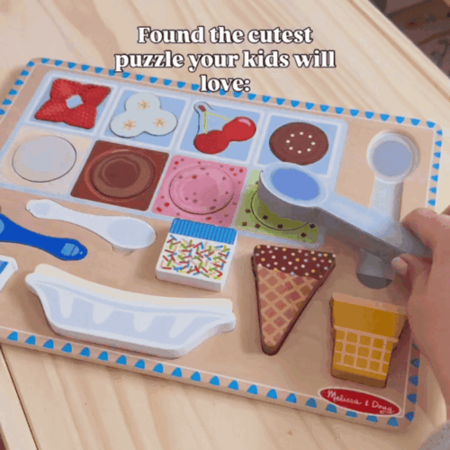 Magnetic Ice Cream Puzzle & Pretend Play Set