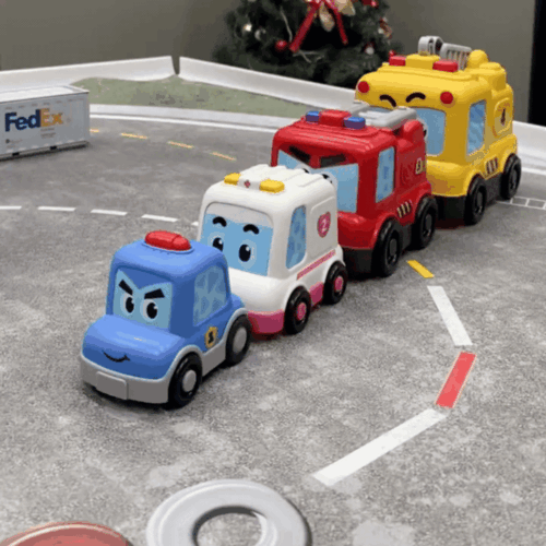 Rescue Buddies 4-in-1 Vehicle Set