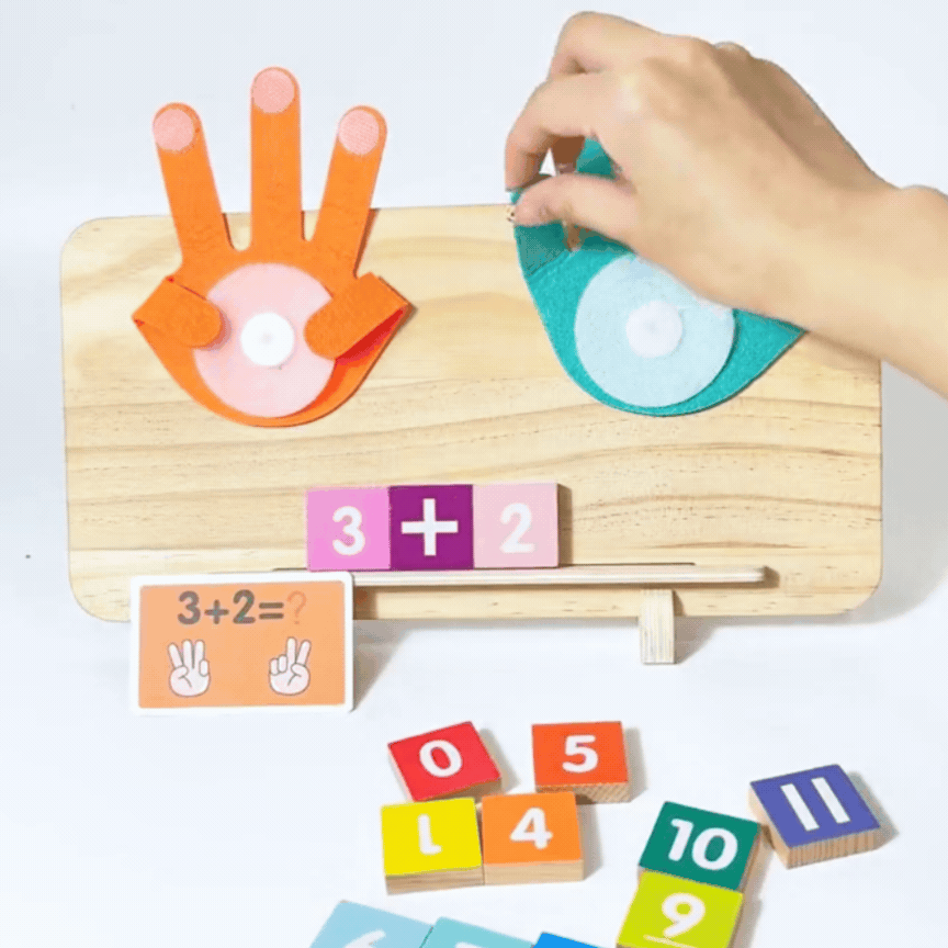 Montessori Wooden Number Learning Board