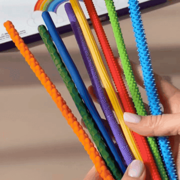 Sensory Fidget Massage Sticks – 8-Piece Sensory Toy Set