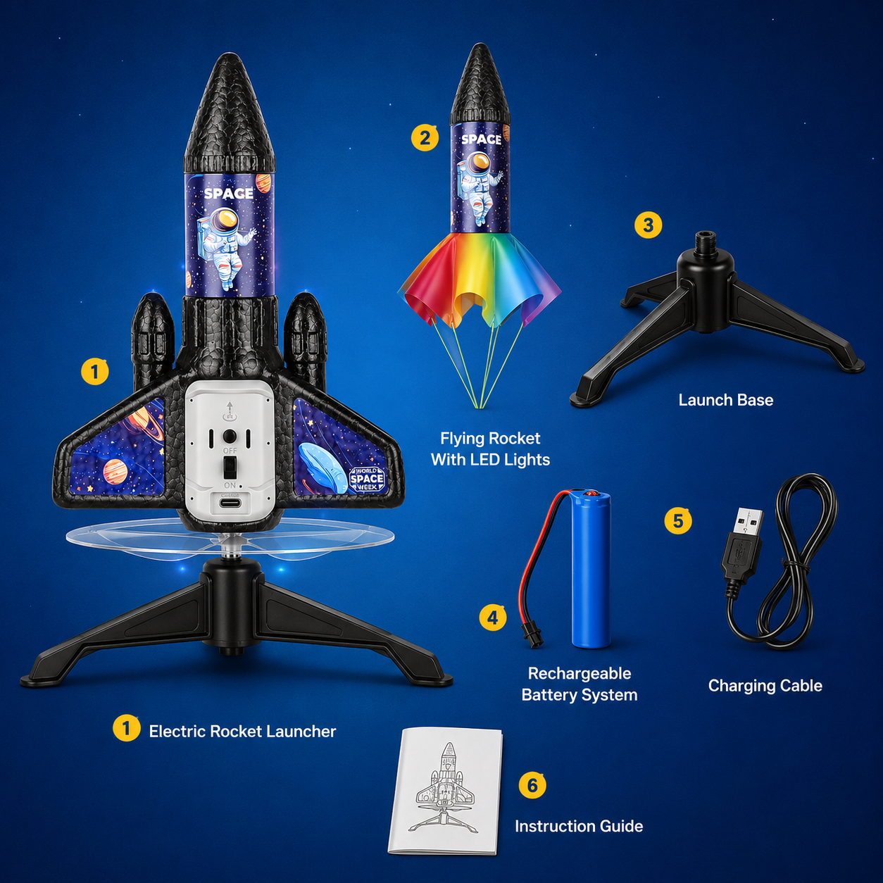 Electric Rocket Launcher for Kids