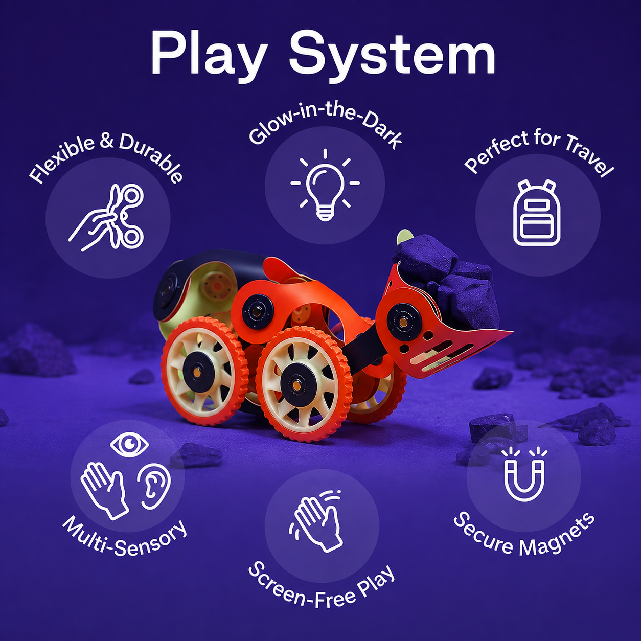 Magnetic Mars Rover Building Set