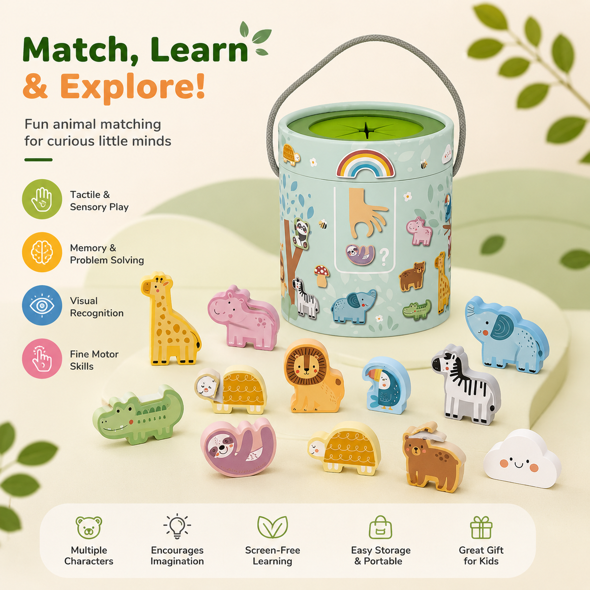 Animal Touch & Match Mystery Box