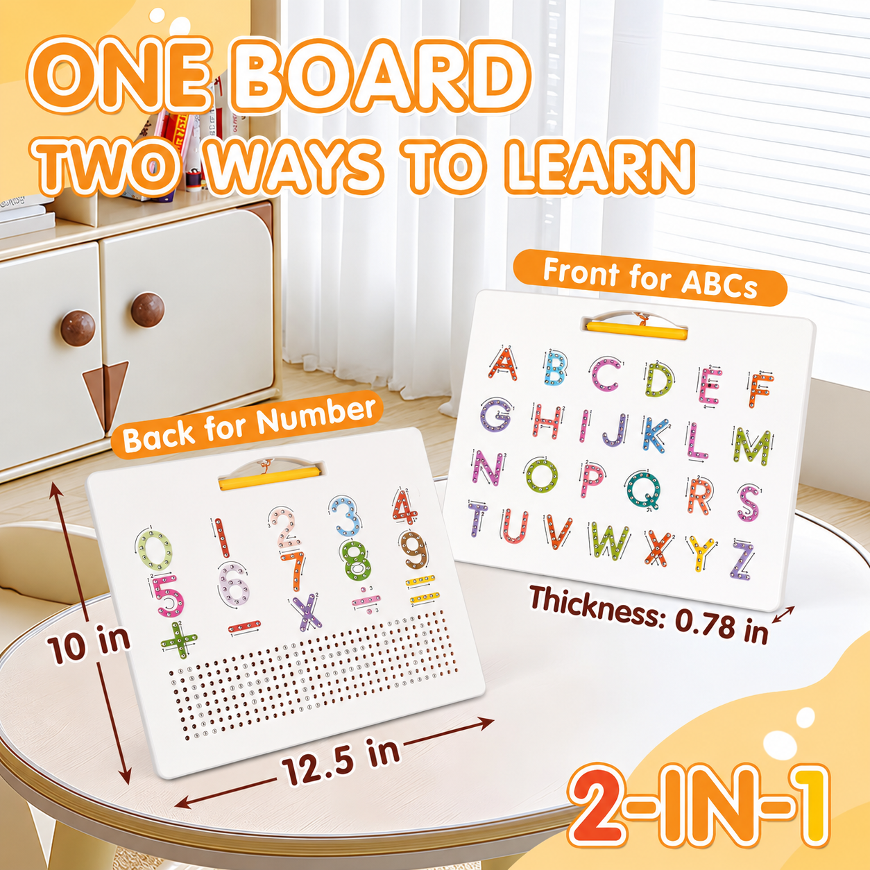 Magnetic Letter & Number Tracing Board