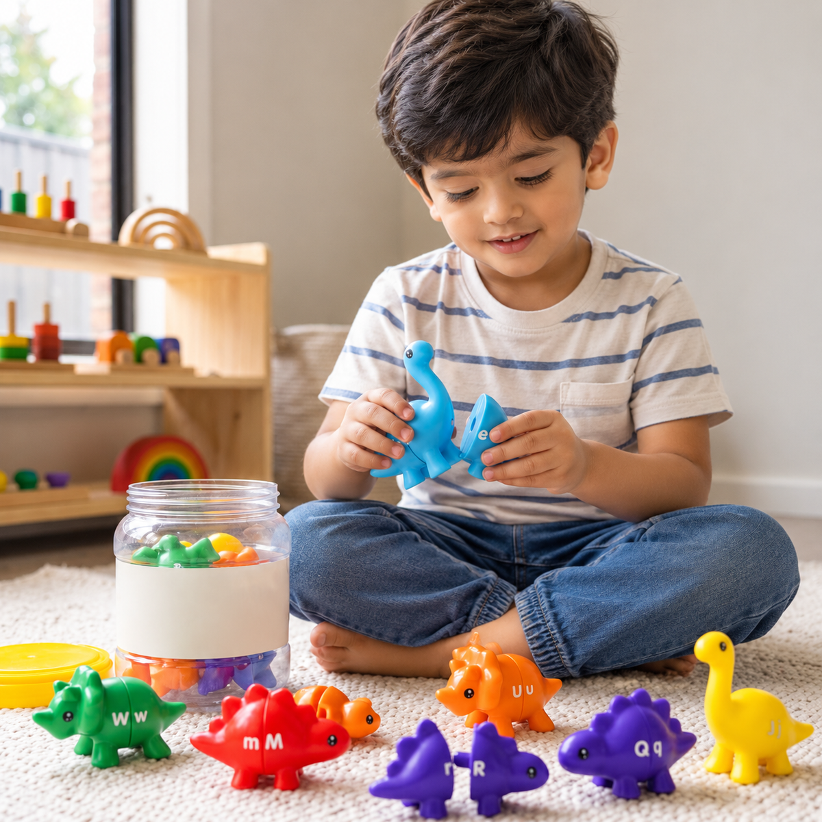 Dinosaur Alphabet Matching Toy Set
