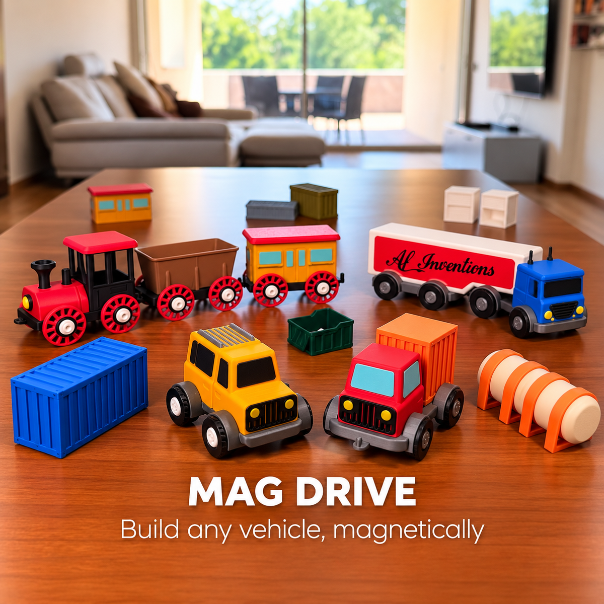 Magnetic Vehicle Builder Set
