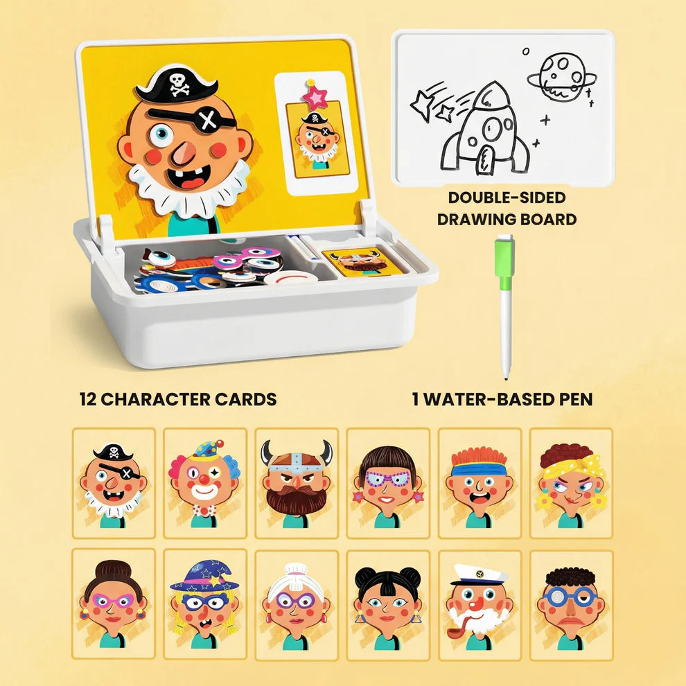 Magnetic Face Puzzle Board