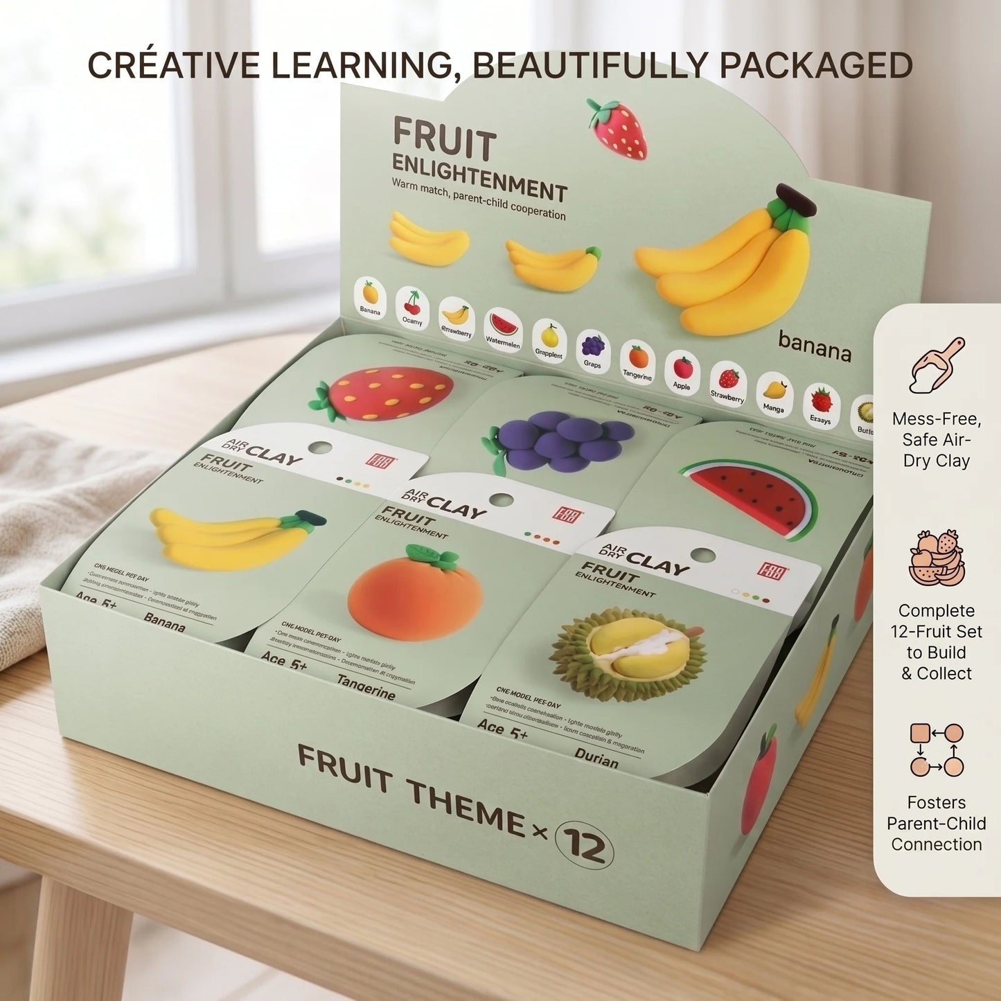 DIY Fruit Air Dry Clay Kit