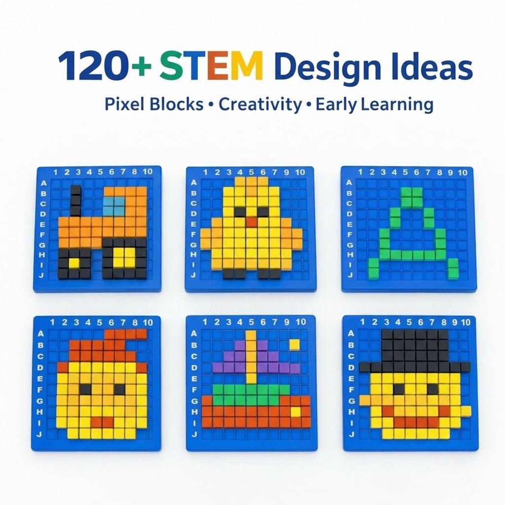Pixel Art Creator STEM Puzzle Kit for Kids