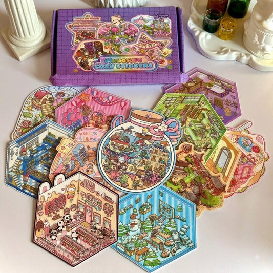 3D Miniature Cozy Sticker Craft Kit