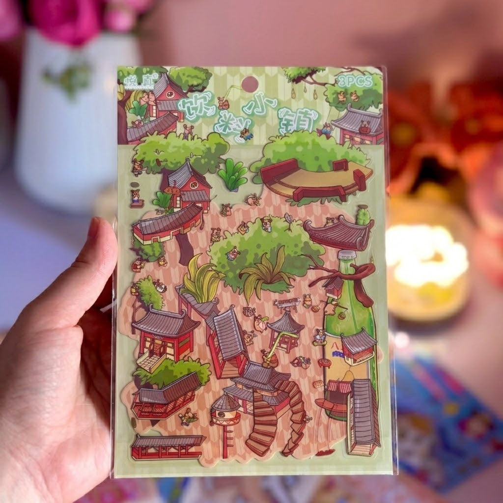 3D Miniature Cozy Sticker Craft Kit