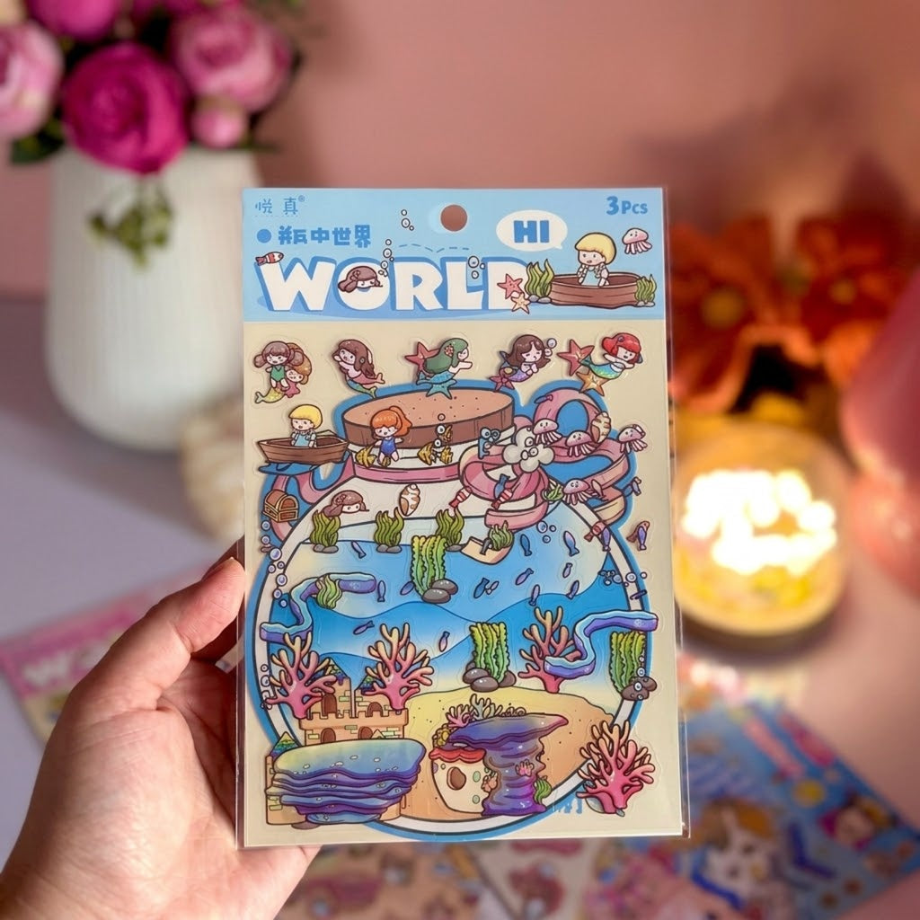 3D Miniature Cozy Sticker Craft Kit