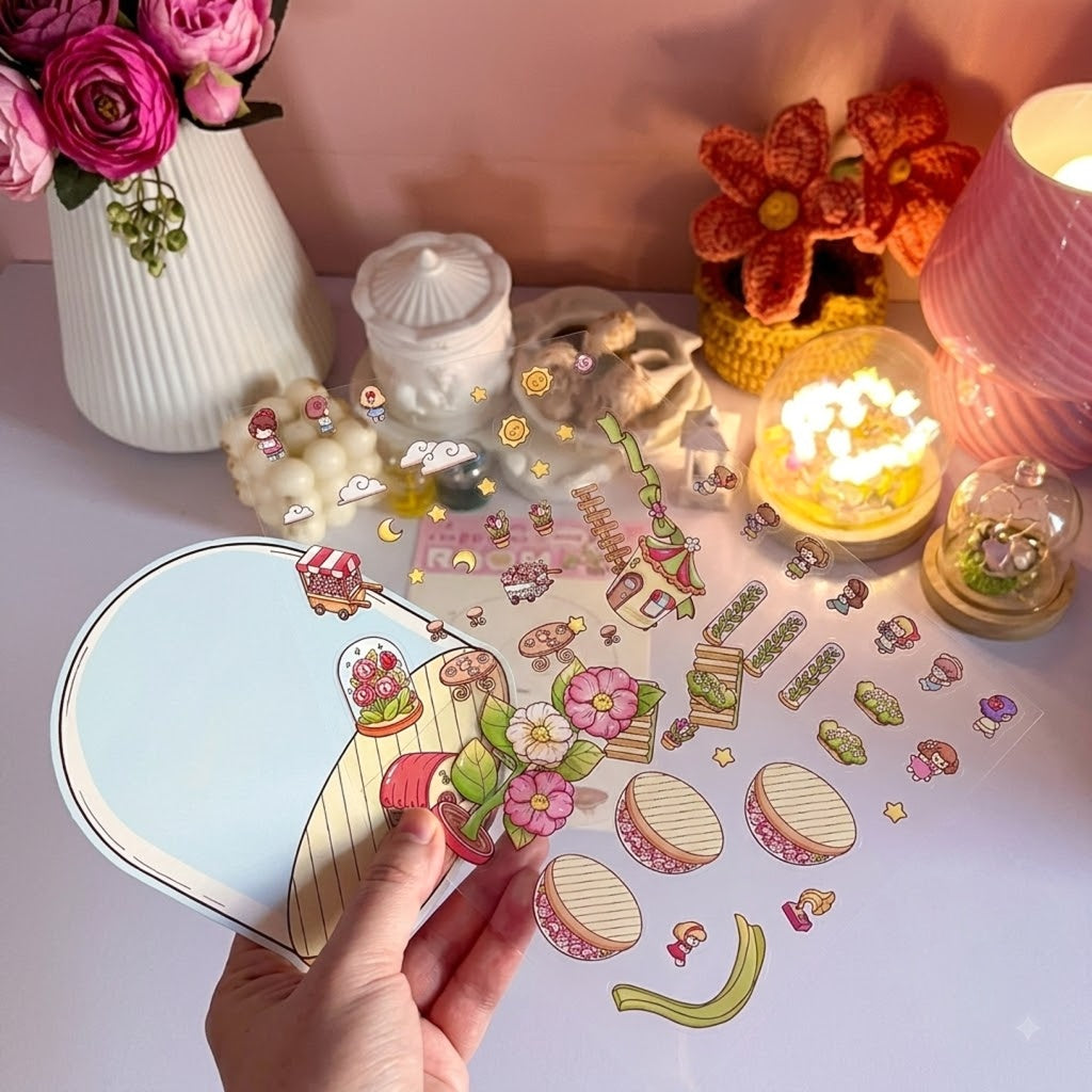 3D Miniature Cozy Sticker Craft Kit